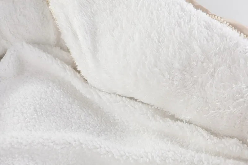 Baby Bear Hooded Cotton Fleece Snowsuit