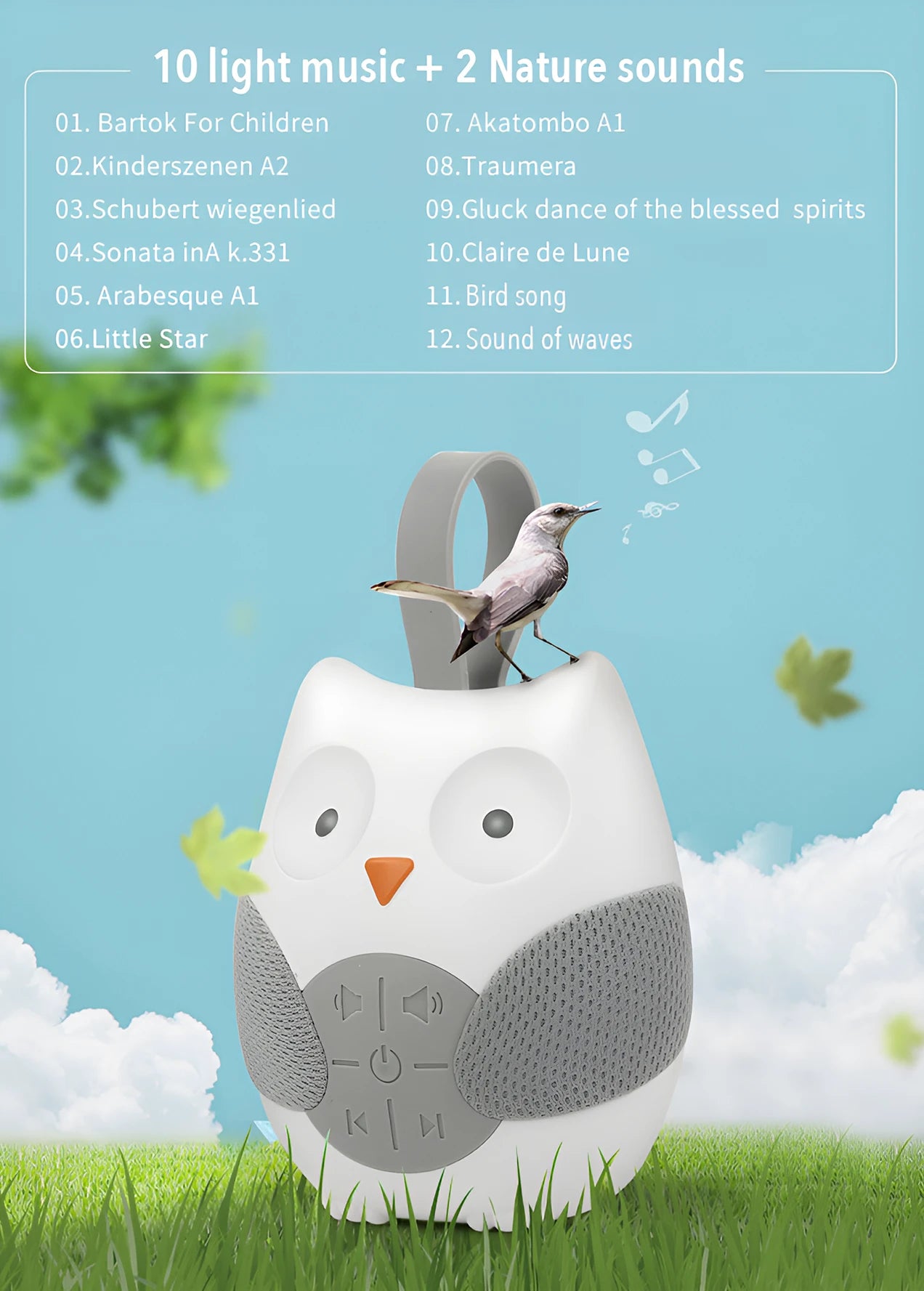 Baby Comfort Owl Music Box