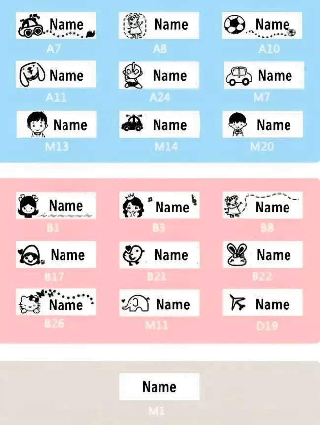 Indelible Tampon Nominatif pour Vêtements pour Enfants