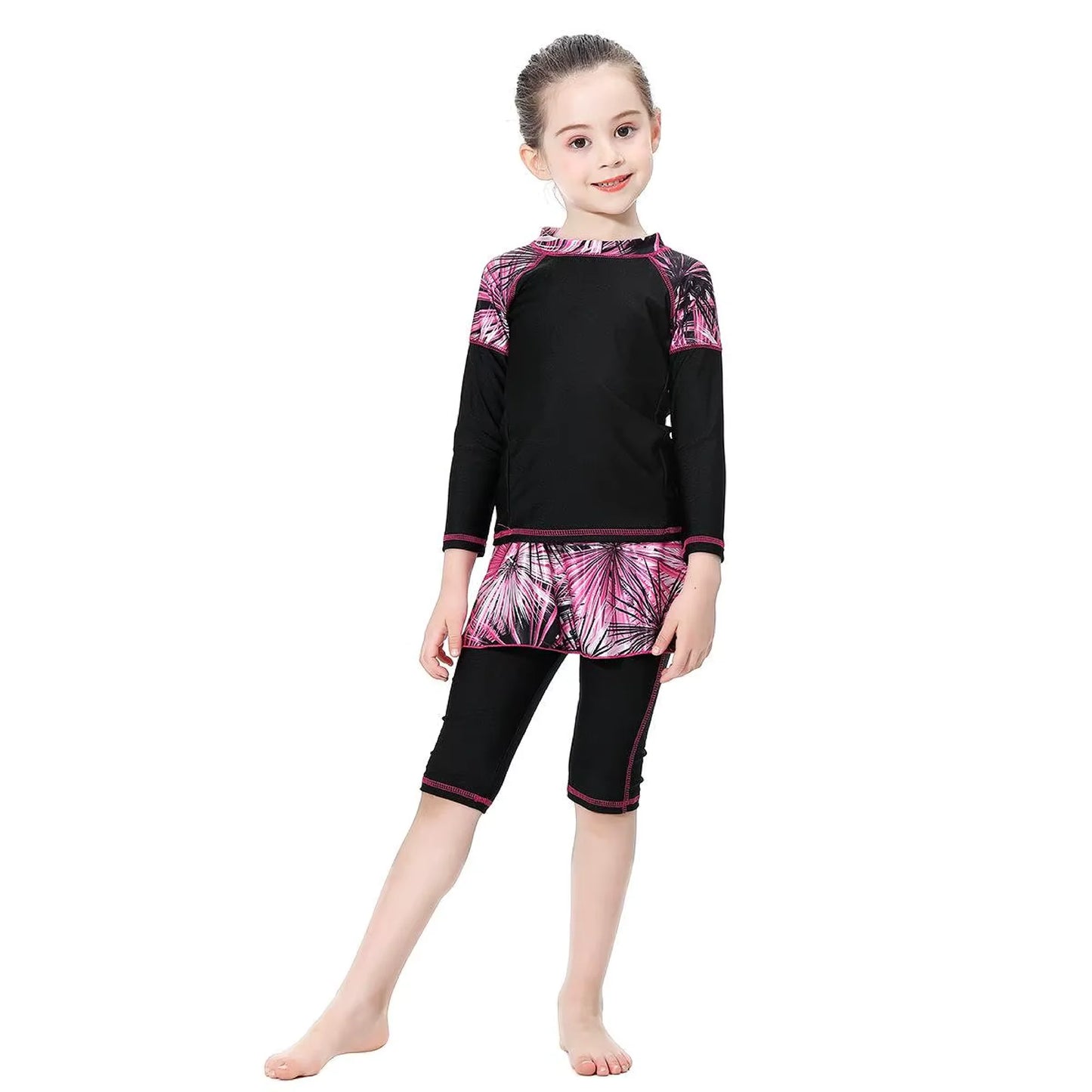 Kids Full Coverage Swimsuit - Modest Swimwear for Girls