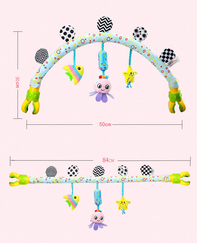 Cute Animal Rattle Arch Crib Toy