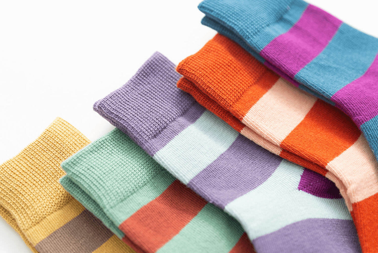 Flerfärgad 5-pack Baby bomullsstrumpor