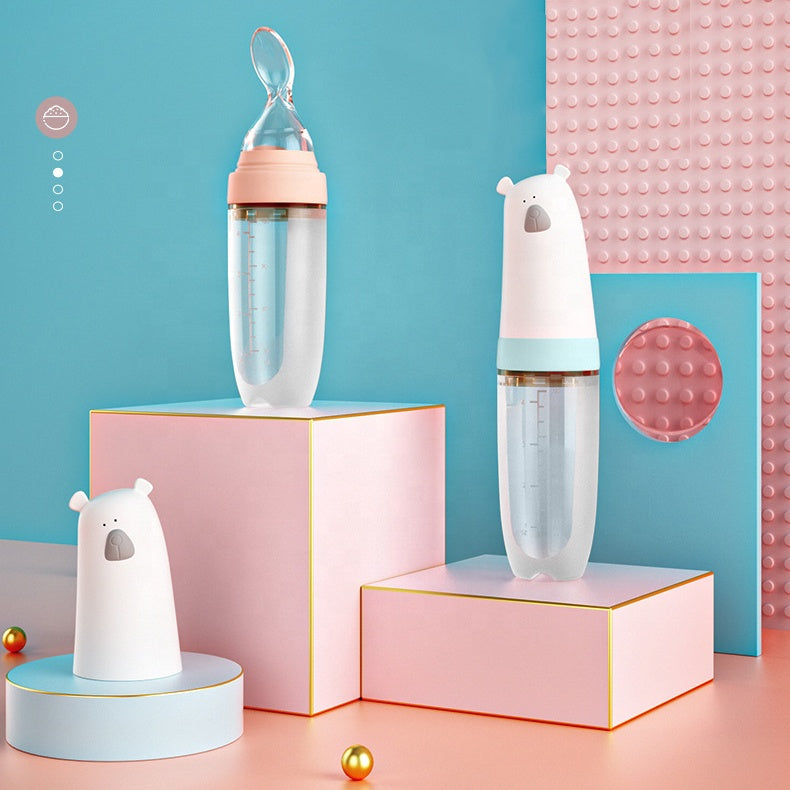 Baby Feeding Spoon Bottle For Newborns Baby Feeder Bottle For Supplementary Foods Infants Training Feeder