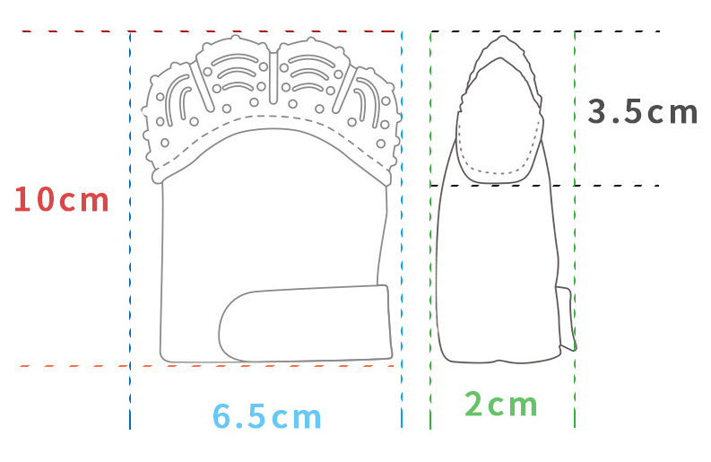 Baby Teether Hand Gloves Anti Finger Biting Teether Toys