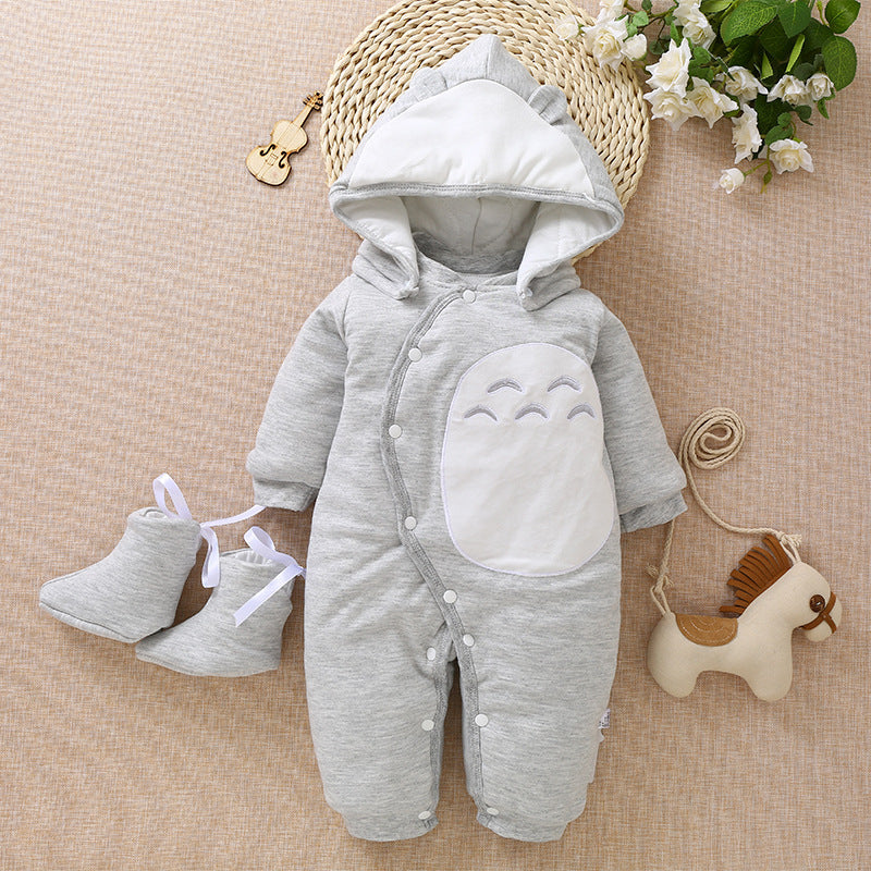 Warm Hooded Newborns Jumpsuits Baby Outfits