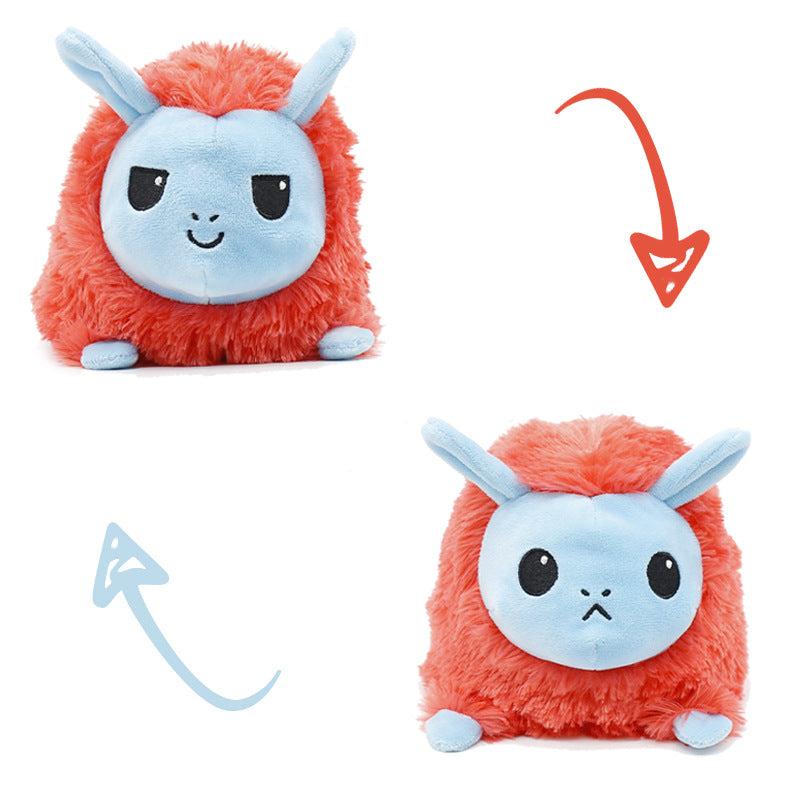 Reversible Plushie Show Your Mood Flip Expression Alpaca Doll Plushie Toy