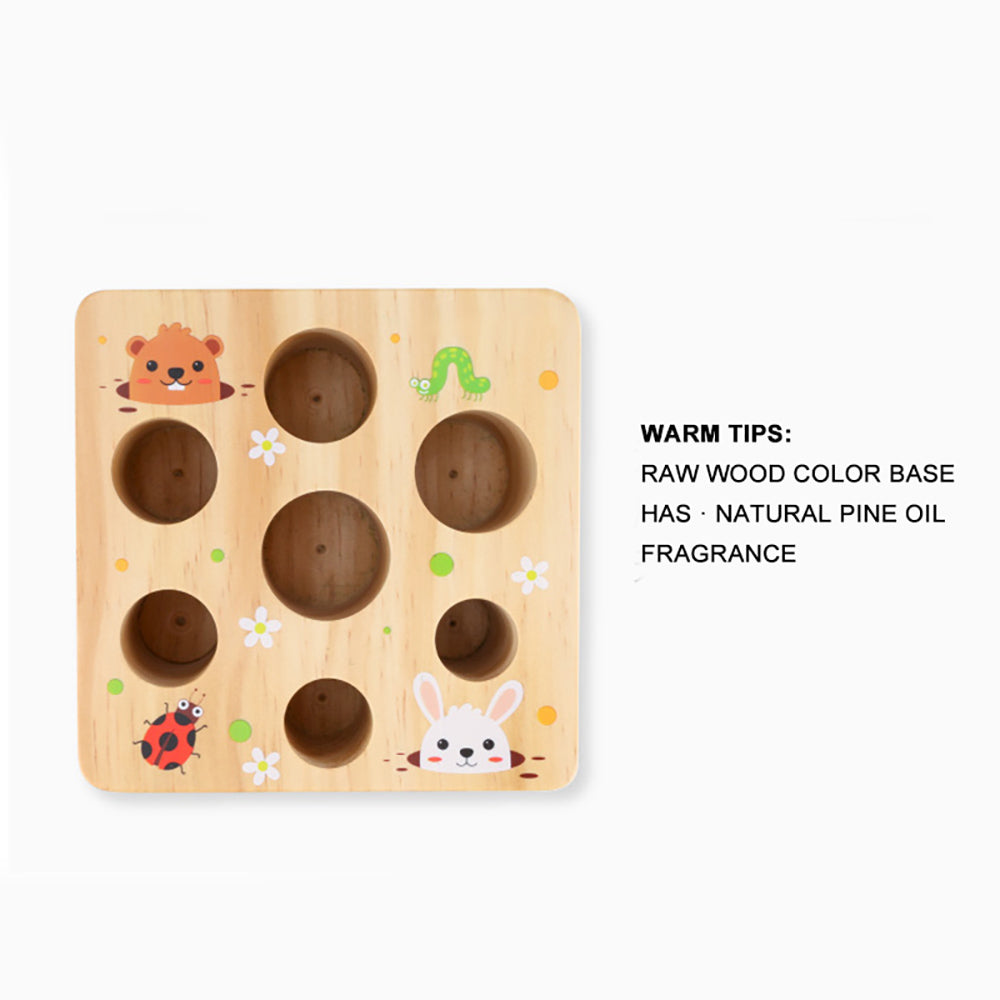Wooden Harvest Carrots Size Sorting Puzzle Toys for Toddlers
