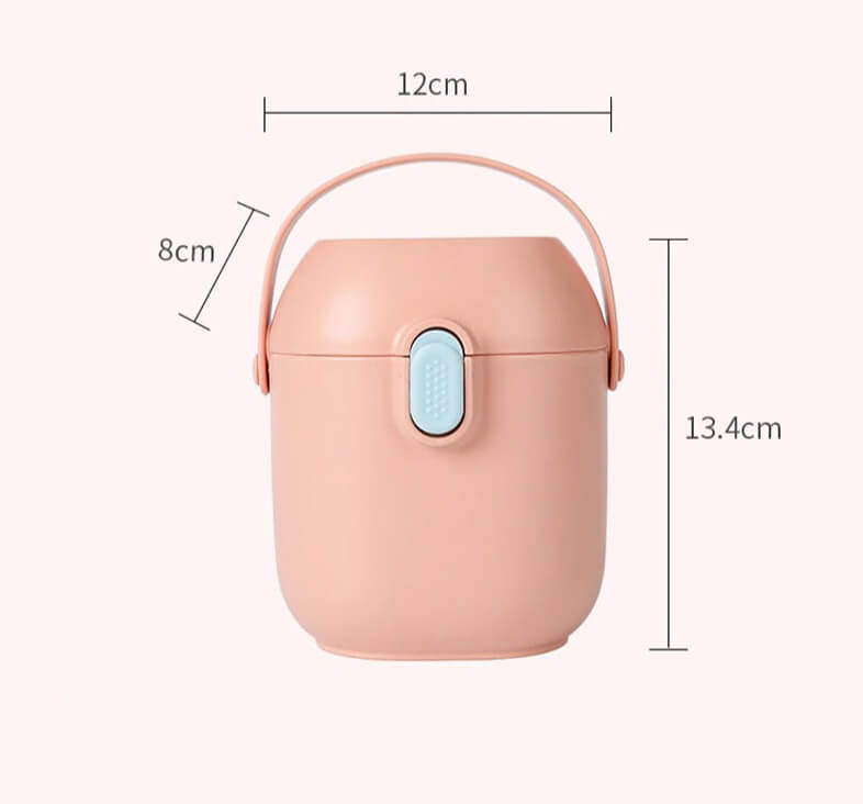 Baby Milk Storage Box Portable Food Snacks Container Blue Pink Baby Essentials Travel Essentials Baby Feeding TheToddly
