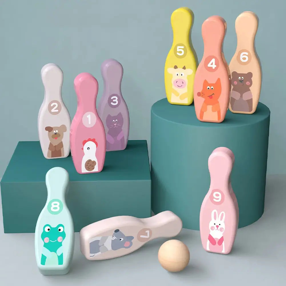Fun Bowling Pins Toys for Kids Indoor Outdoor Games