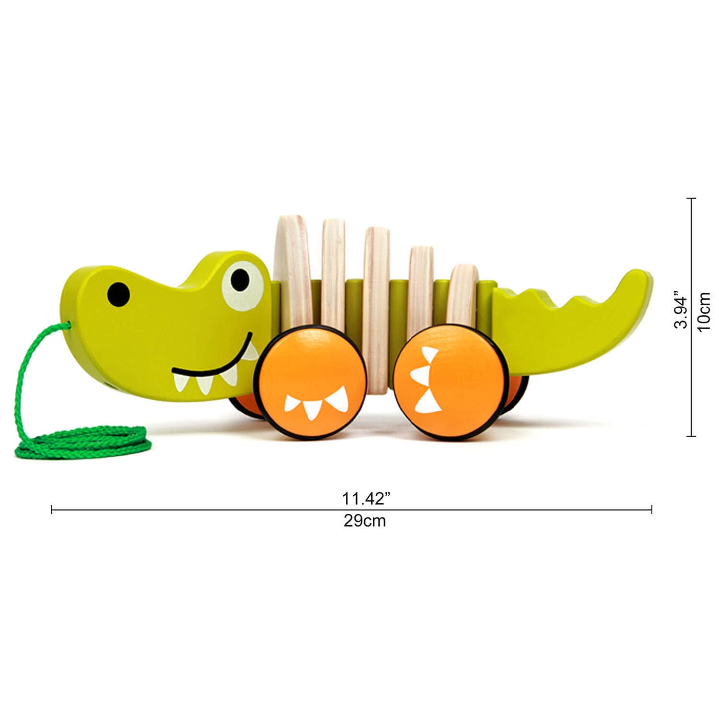 Cute Alligator Walk Along Toy Wooden Pull Toys For Toddlers