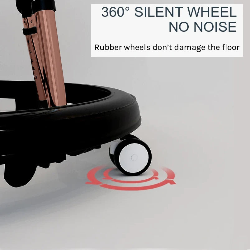 Godmy Foldable Baby Walker Black Color Adjustable Comfortable Baby Push Walker bebis gastol lara ga stol Loopwagen TheToddly