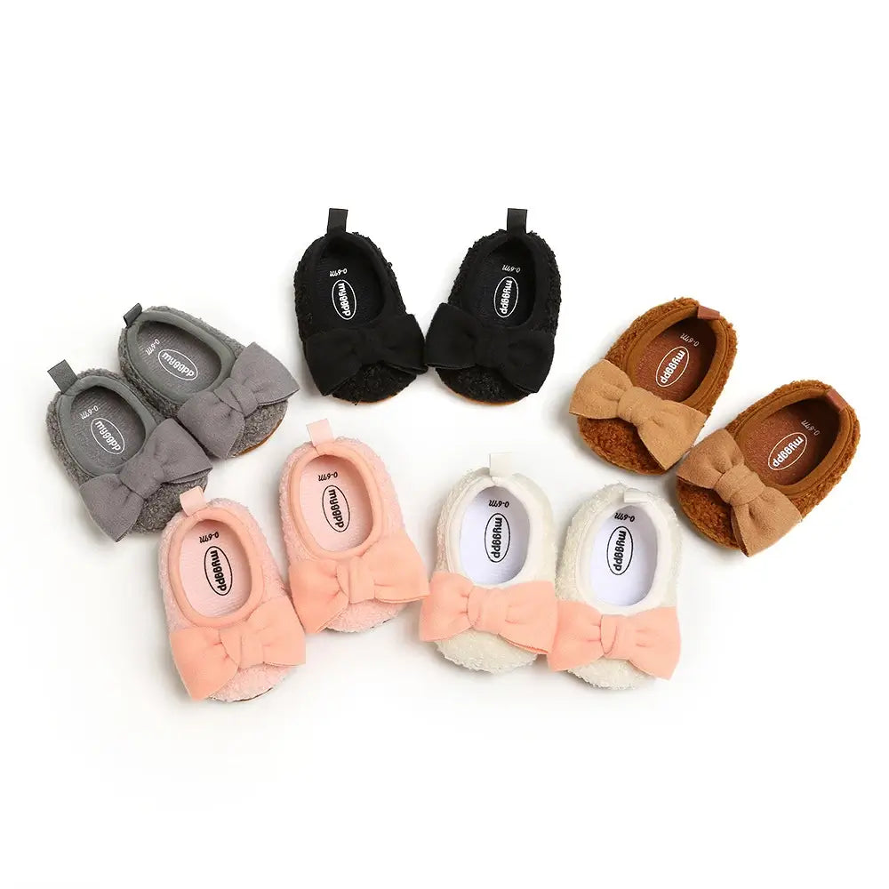 MYGGPP Antislip Baby Girl Shoes Brown White Pink Black Soft Sole Shoes for Girls Boots TheToddly