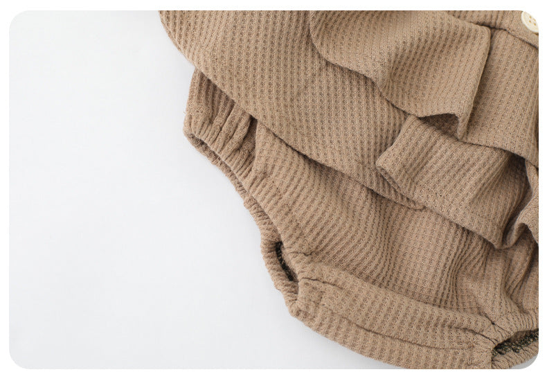 Stijlvolle bloemen romperrok voor babymeisjes voor peuters