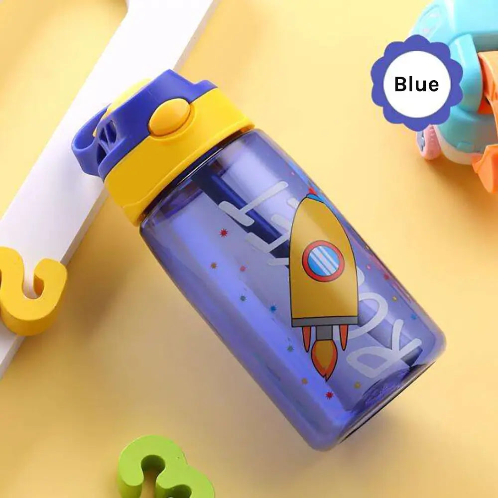 Popup Straw Water Bottle 480ml Kids Drinking Bottle Children Water Bottles Sipper Bottle For Kids Toddlers Drinking Bottle Wasserflasche bouteille d'eau waterfles vattenflaska TheToddly