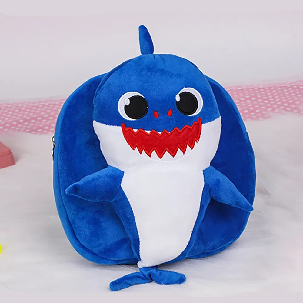 Blue Shark Backpack School Bag for Kids Preschool Bag