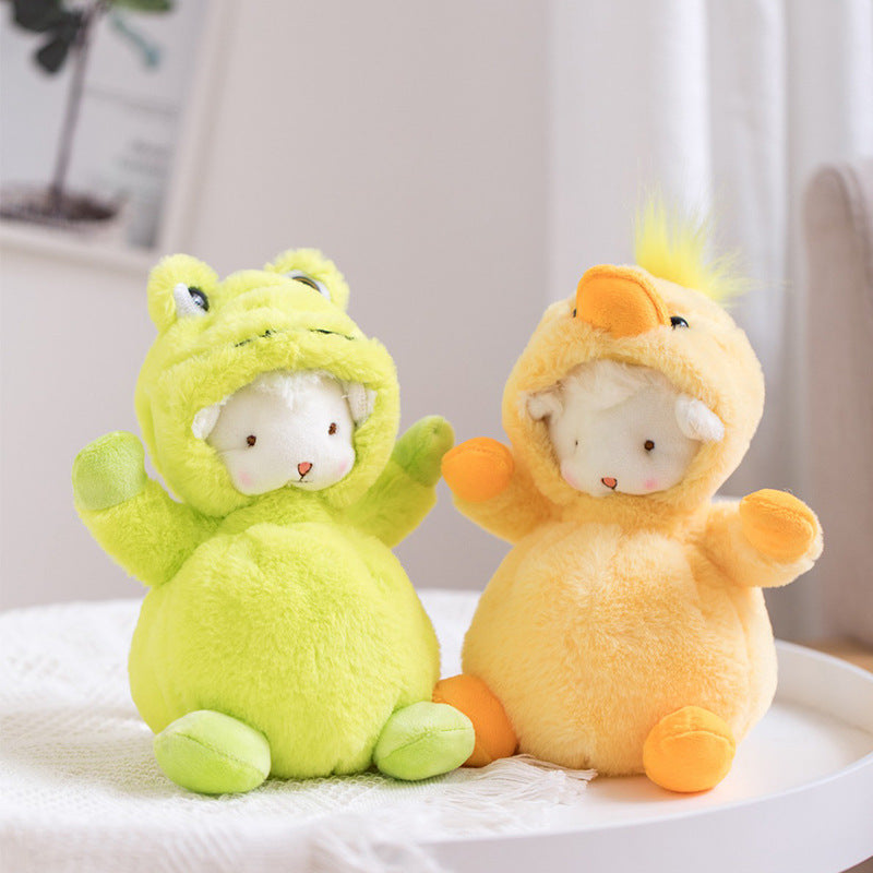 frog and duck stuffed toy animal doll for kids - thetoddly