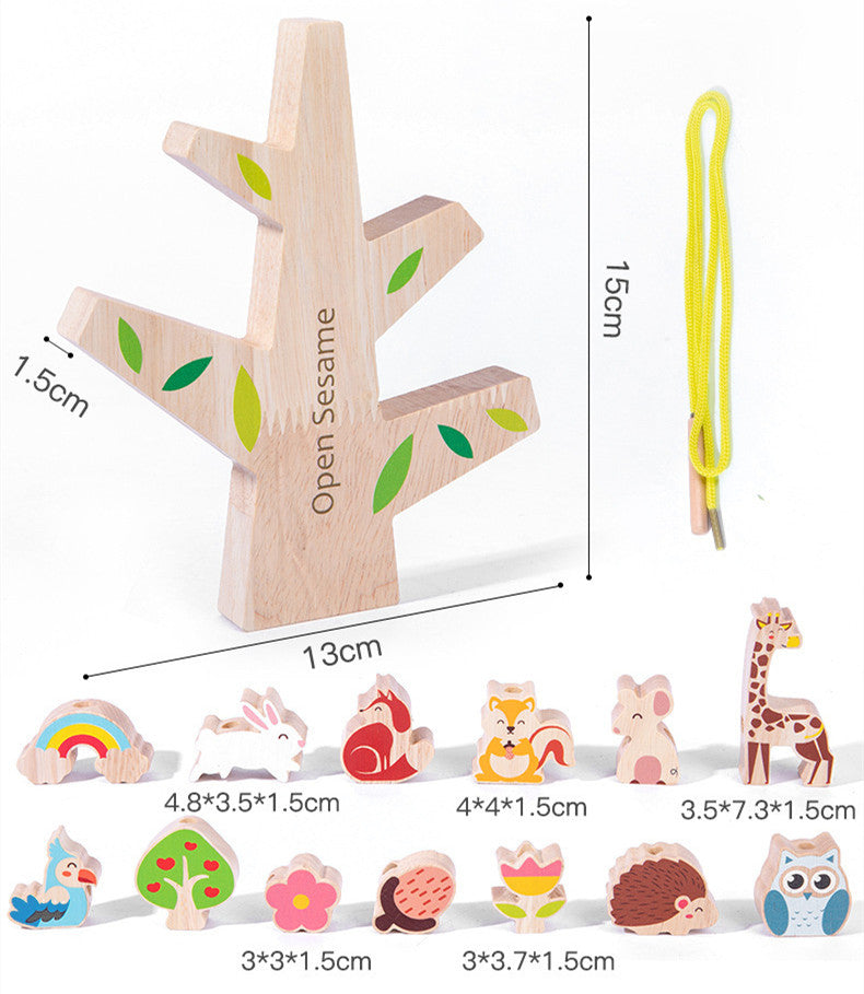 Stacking Forest Friends Wooden Balancing Toy For Kids