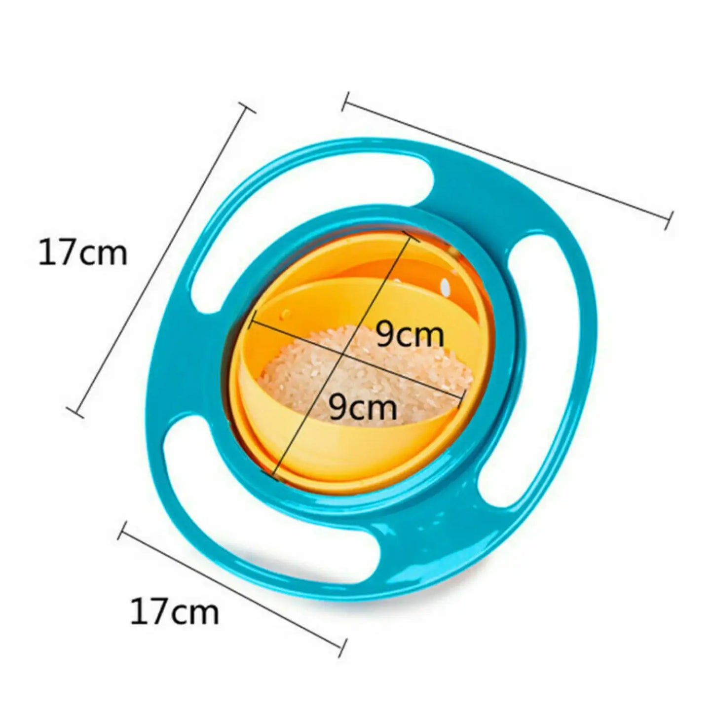 Baby Spill-Proof Rotating Snack Bowl for Kids