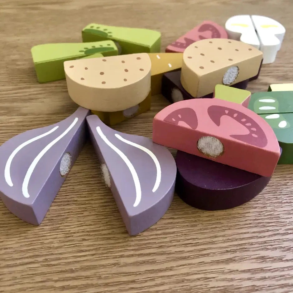 Kids Vegetable Cutting Set Pretend Play Kitchen Toys For Kids