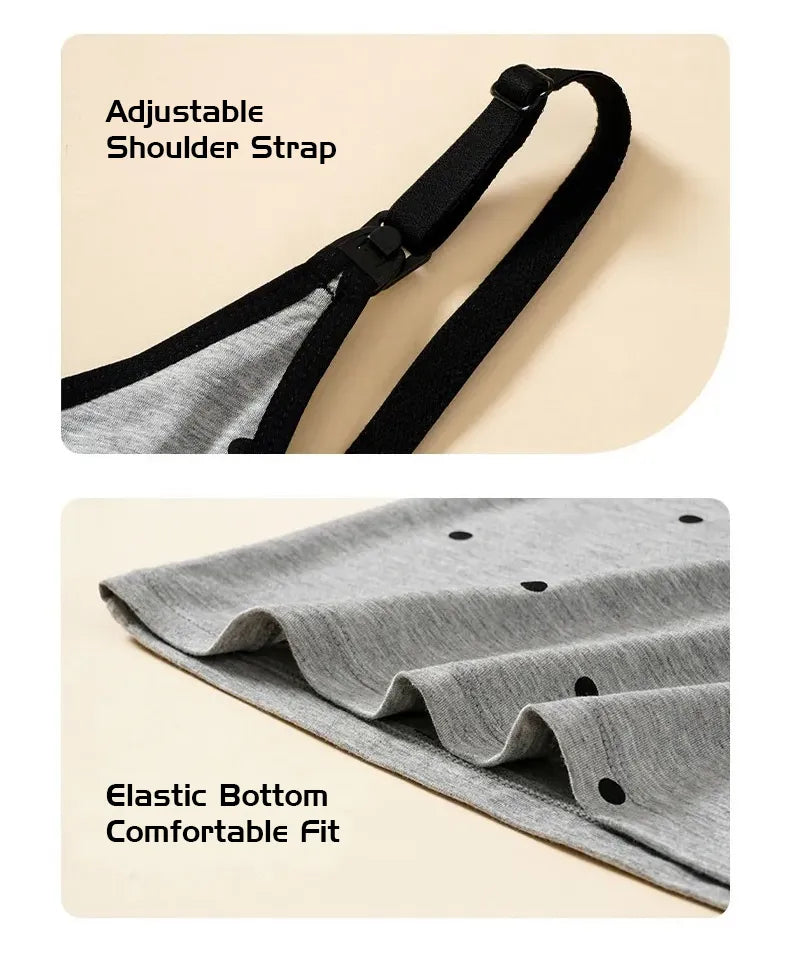 Detachable Maternity Tank Top with Built-in Bra