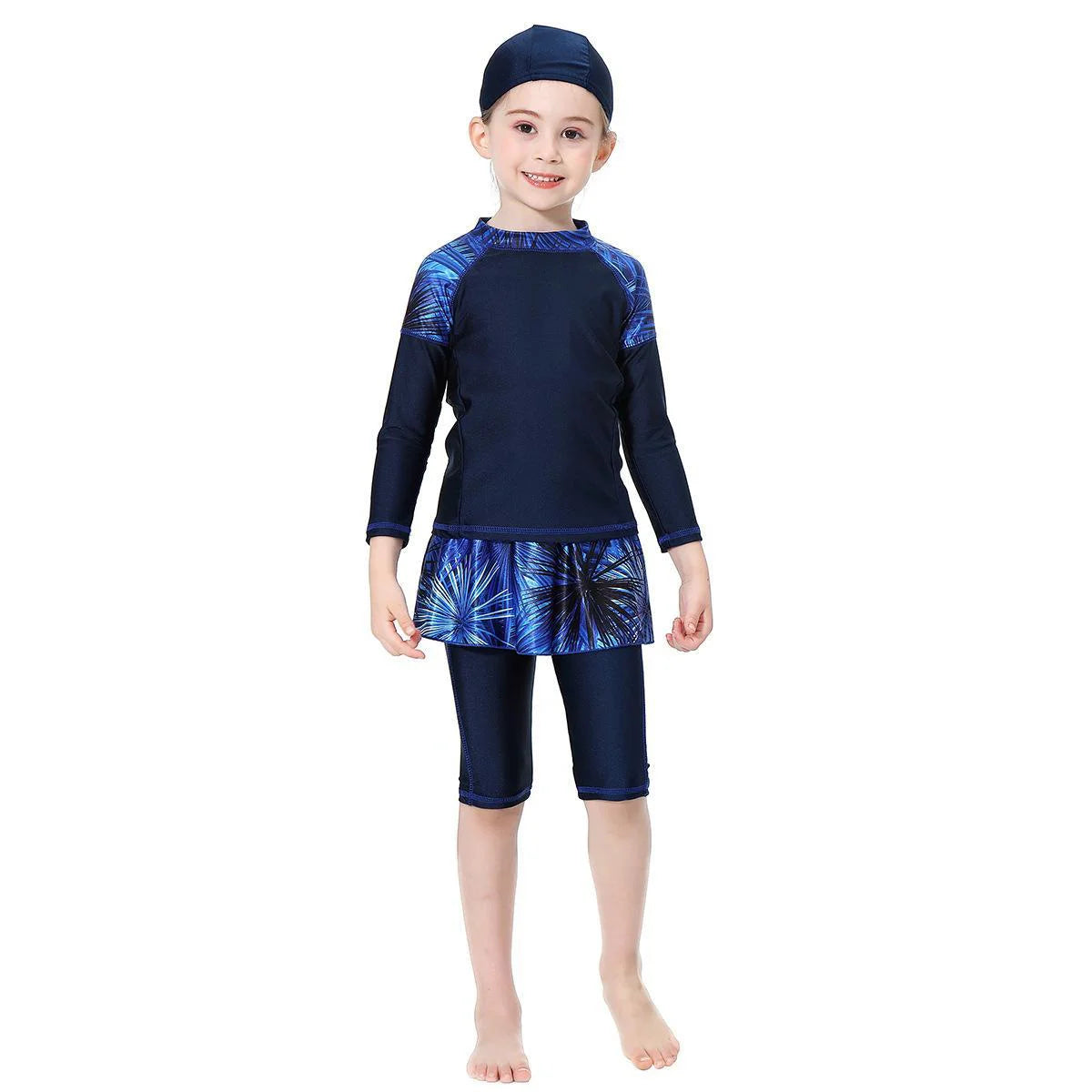 Kids Full Coverage Swimsuit - Modest Swimwear for Girls