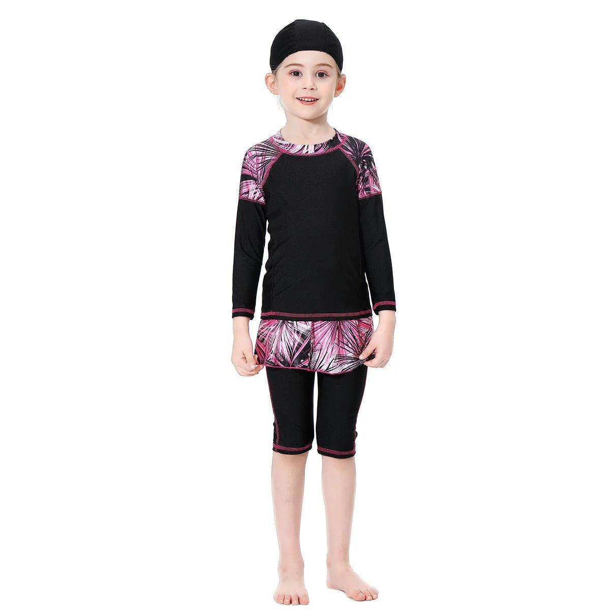 Kids Full Coverage Swimsuit - Modest Swimwear for Girls