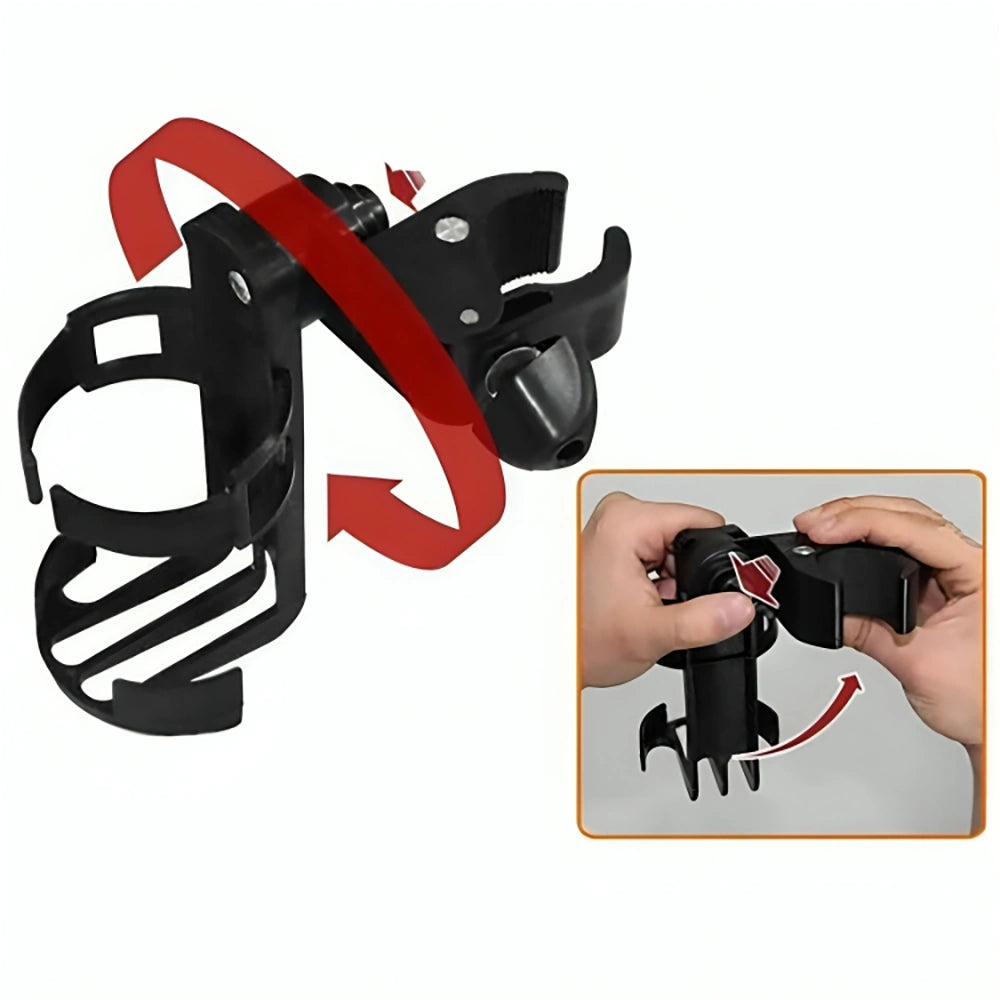 Universal Water Bottle Cage - Quick Bike & Stroller Mount