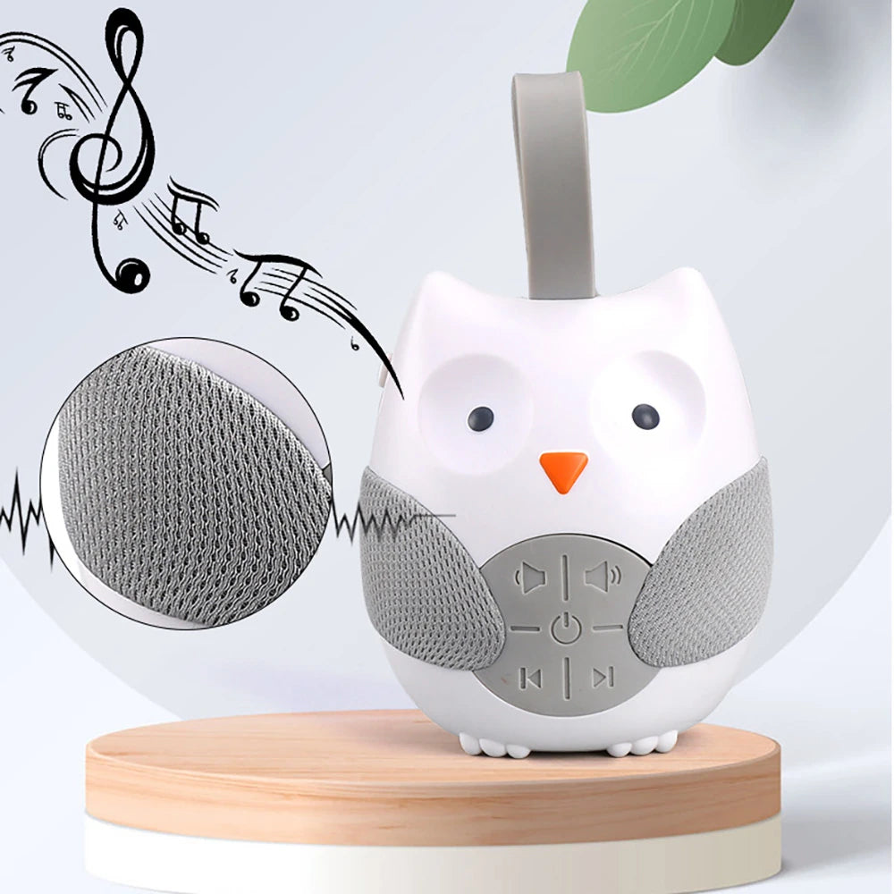 Baby Comfort Owl Music Box - Portable Soothing Sound Baby Calming Toy Nature White Noise Music Toy