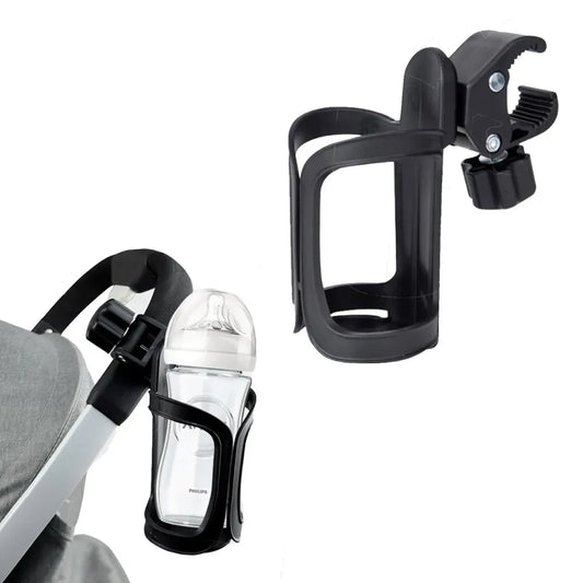 Clip-on Baby Stroller Cup Holder - 360° Baby Bottle Mount Pram Accessories