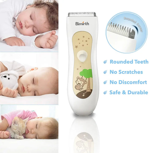 Bimirth Baby Hair Clipper Low Vibration Baby Hair Clippers Quiet Hair Trimmer for Kids Haarschneider fur Baby Tondeuses a cheveux bebe Tondeuse Harklippare for Barn 0 to 12 years TheToddly.com