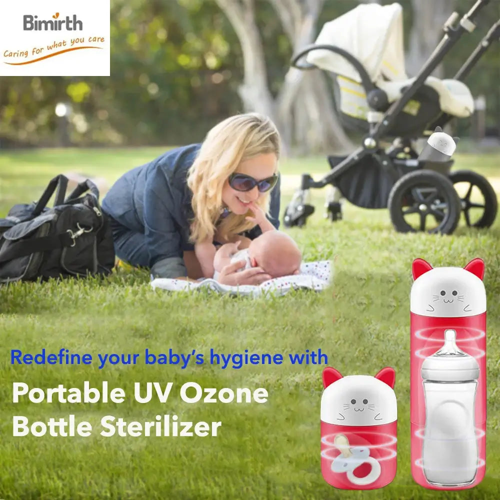 Bimirth Ozone UV Baby Bottle Sterilizer Portable UV Bottle Sterilizer Baby Bottle Sanitization Nappflaska UV Sterilisator UV Sterilisator für Babyflaschen Stérilisateur UV Sterilisator voor Babyflessen TheToddly.com