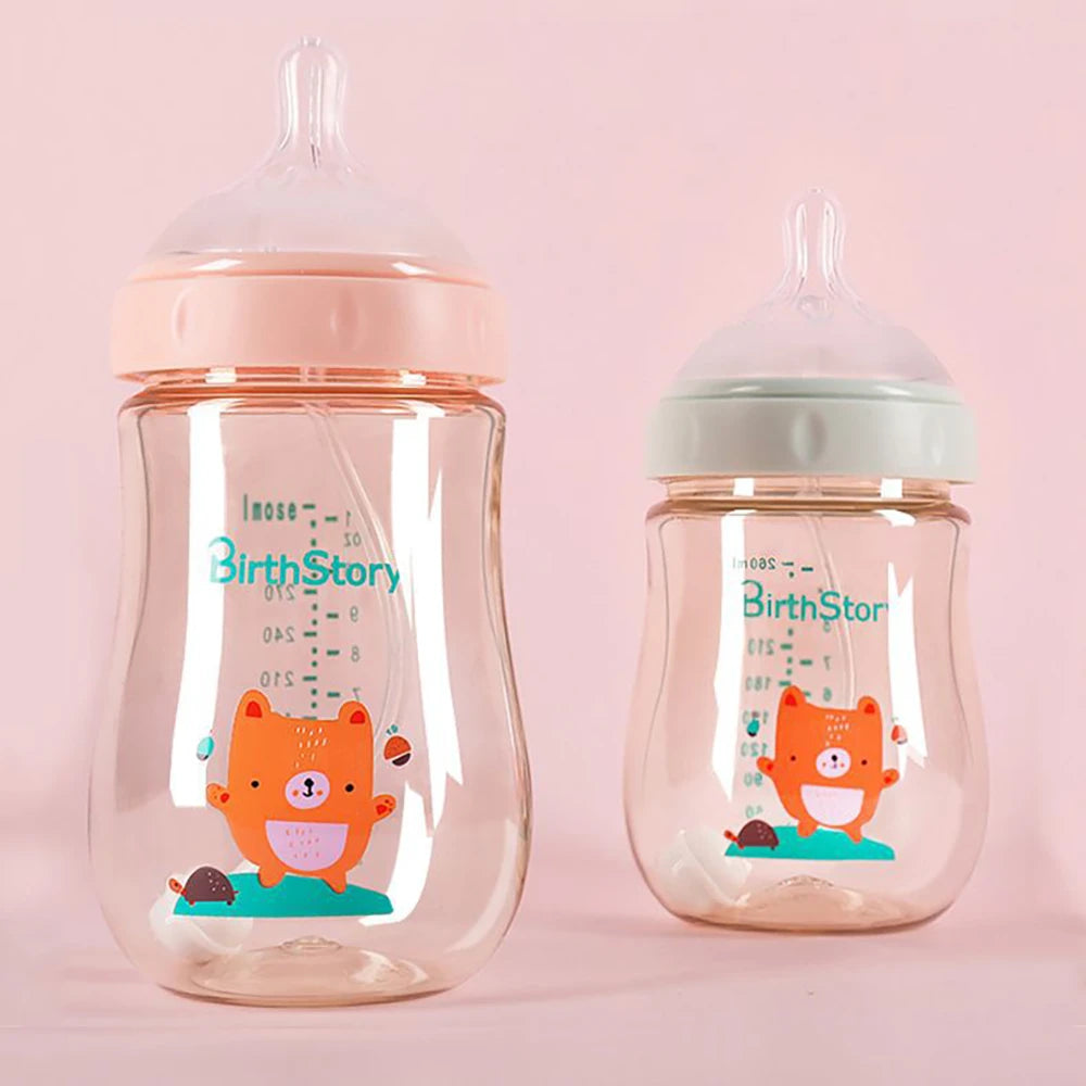 BirthStory Weaning Baby Bottle Baby Feeding Bottle with Handle Baby Bottle Feeder baby Bottle For Breastfed Baby Nappflaska Babyflasche Baby Flesje TheToddly.com