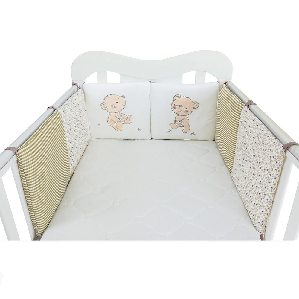 DEKO Baby Bed Bumper Padded Crib Rail Safety Cushions Set TheToddly
