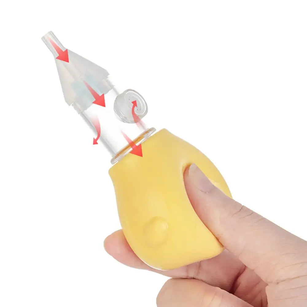 Duckling Manual Nasal Aspirator for Newborns Soft Baby Snot Remover Safe Nasal Aspirator for Babies Booger Sucker Nässug Nasensauger Neuszuiger Aspirateur Nasal TheToddly