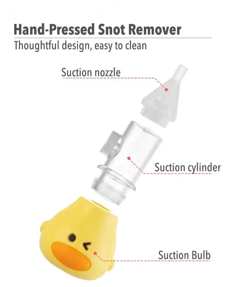 Duckling Manual Nasal Aspirator for Babies Soft Baby Snot Remover Safe Nasal Aspirator for Babies Booger Sucker Nässug Nasensauger Neuszuiger Aspirateur Nasal TheToddly