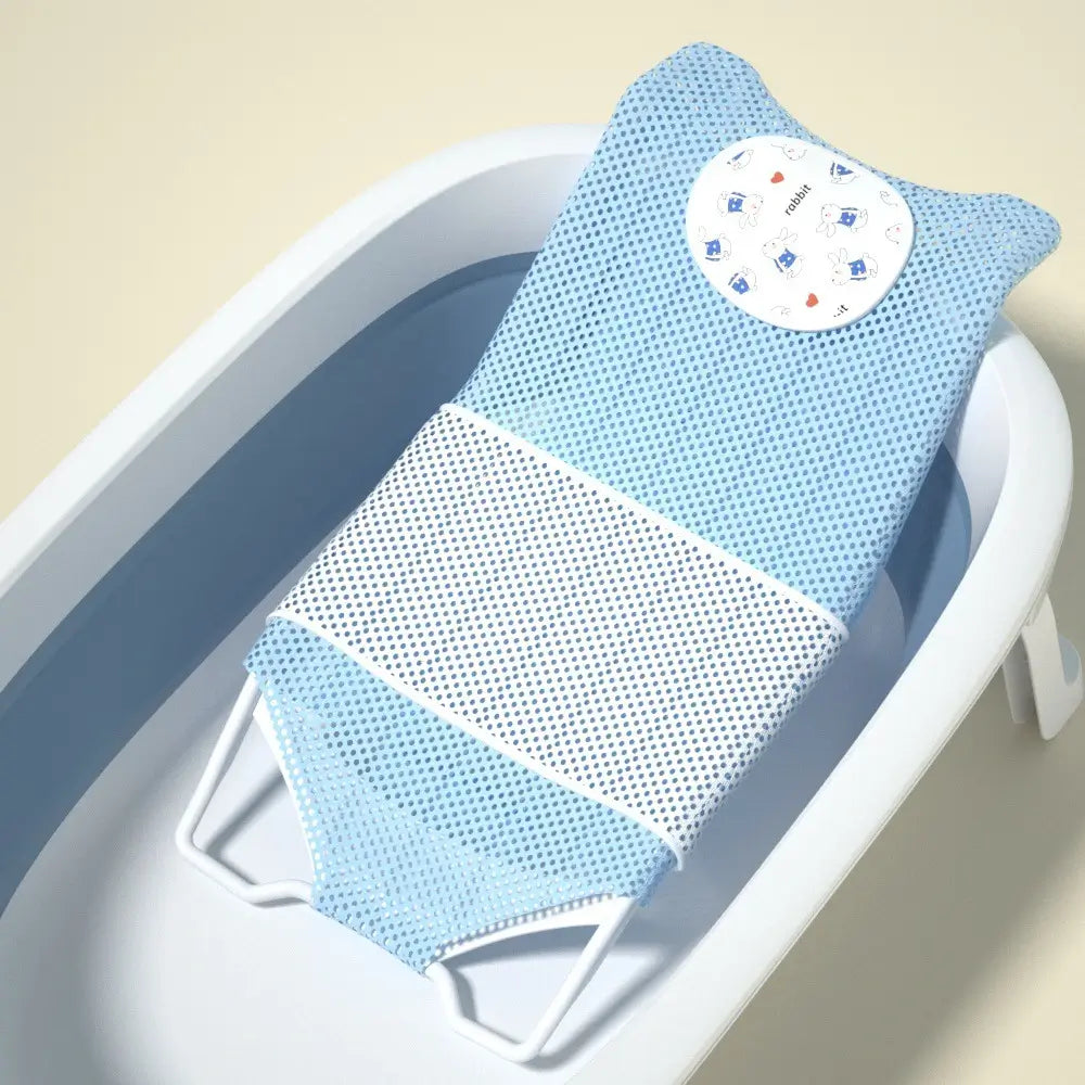 LEBO Baby Bathtub Lounger Blue Bath Support Seat for Newborns TheToddly.com