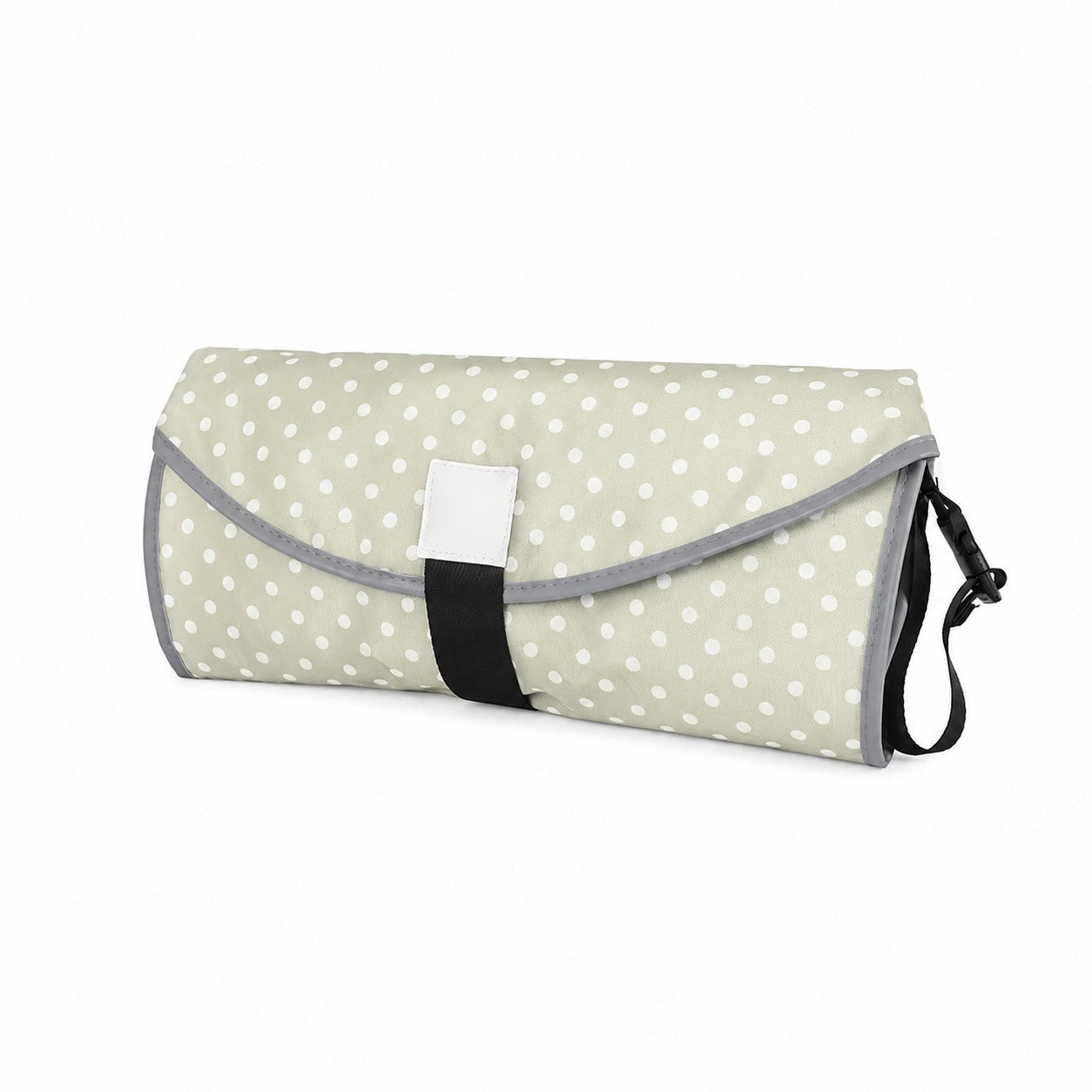 Foldable baby diaper changing mat with polka dot pattern 