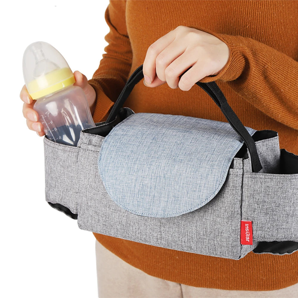 Bottle & Diaper Storage Bag for Stroller