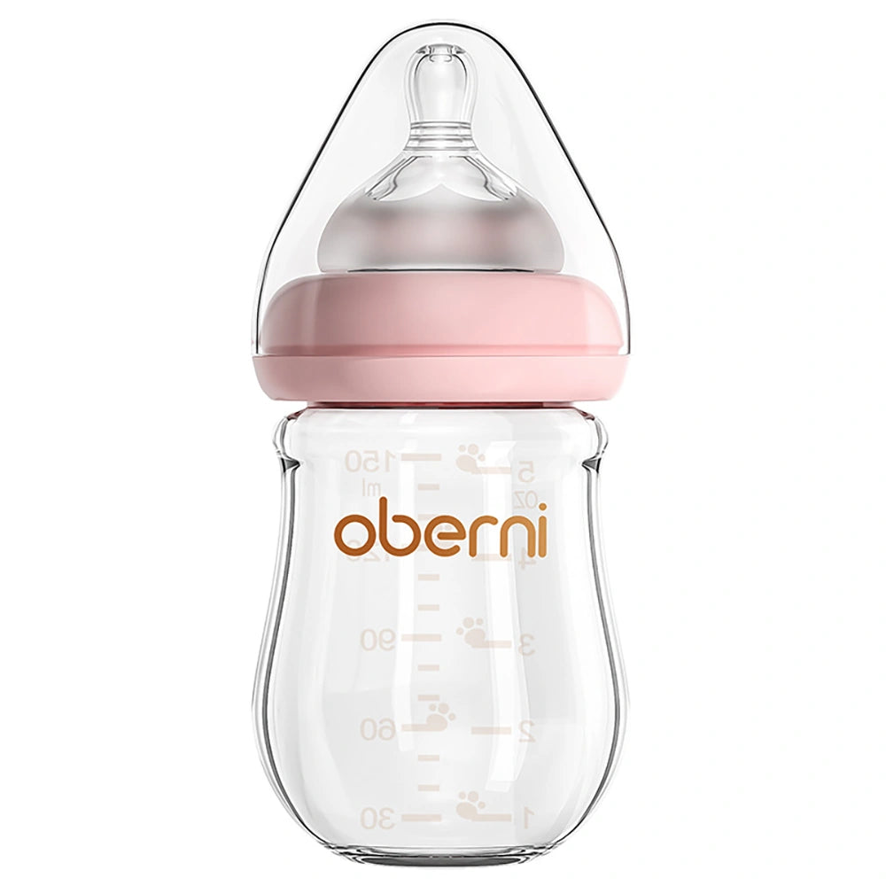 Oberni® Glass Bottle 150ML BPA-Free Anti-colic Baby Bottle