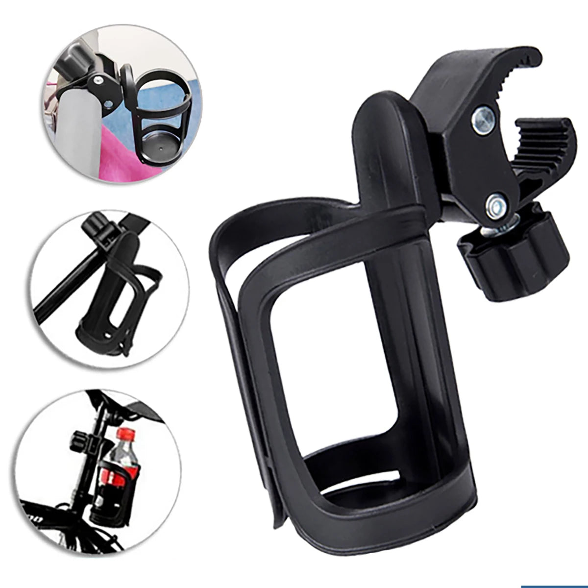 Rotatable Bike Bottle Holder Water Bottle Mount Strollers Bicycles 