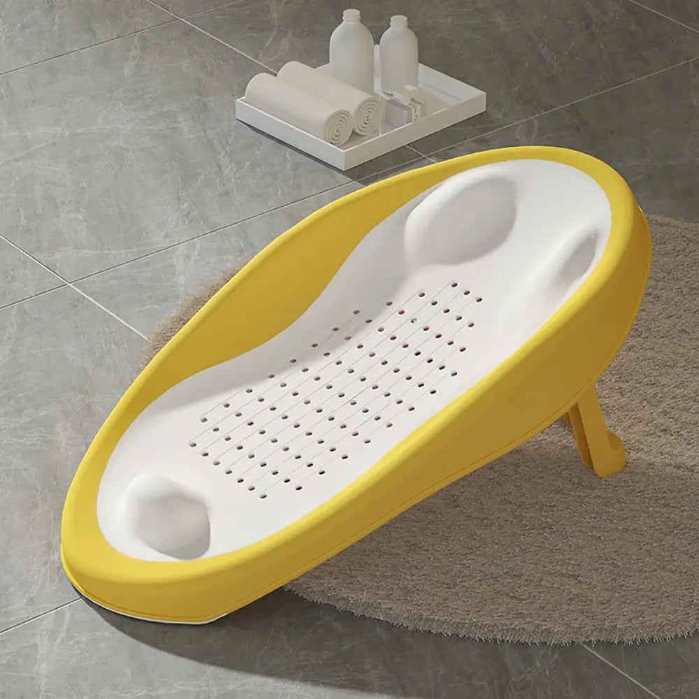 Orlis Baby Bath Seat Foldable Bath Support Chair for Newborns Yellow