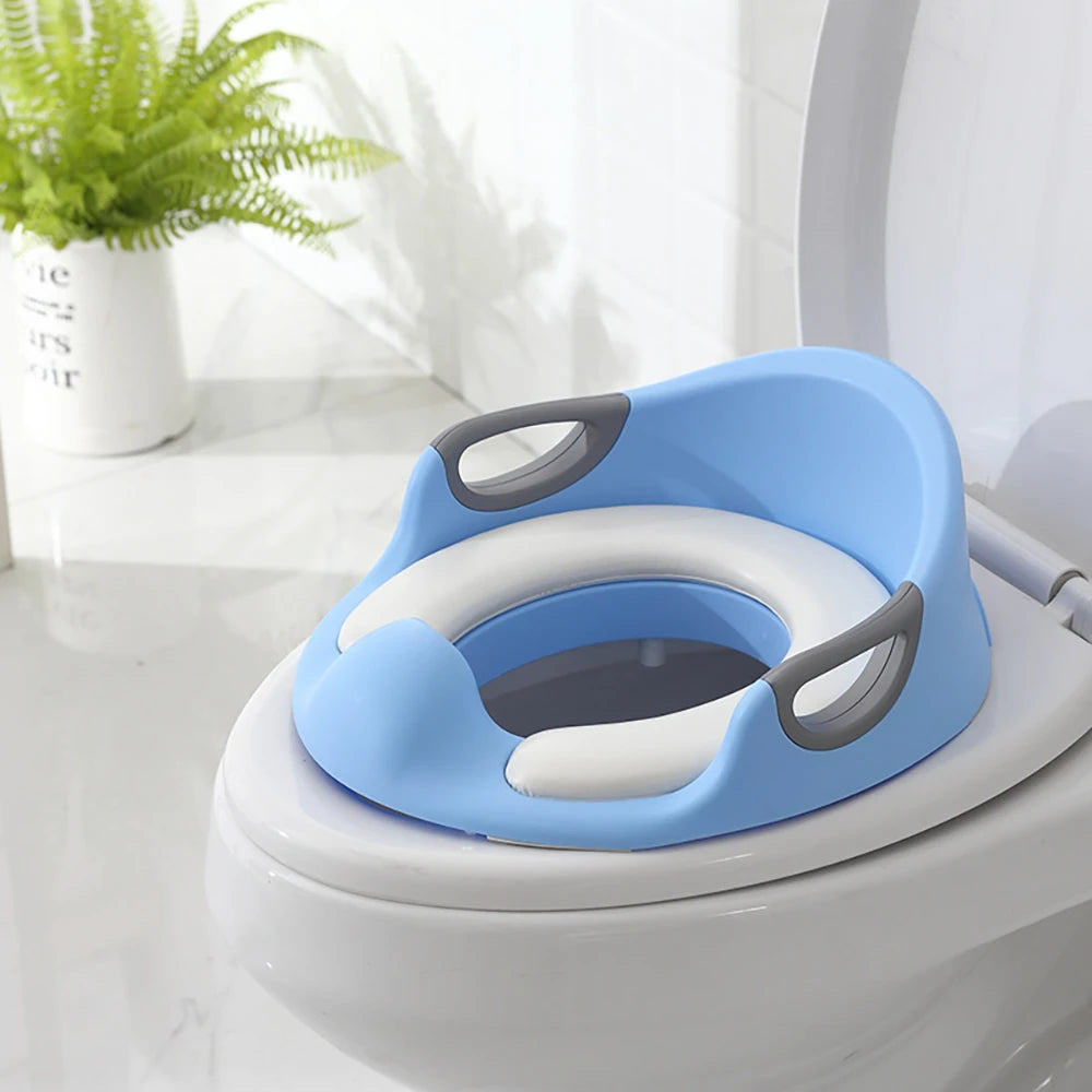 Peezy Baby Toilet Seat Children Potty Training Seat Blue