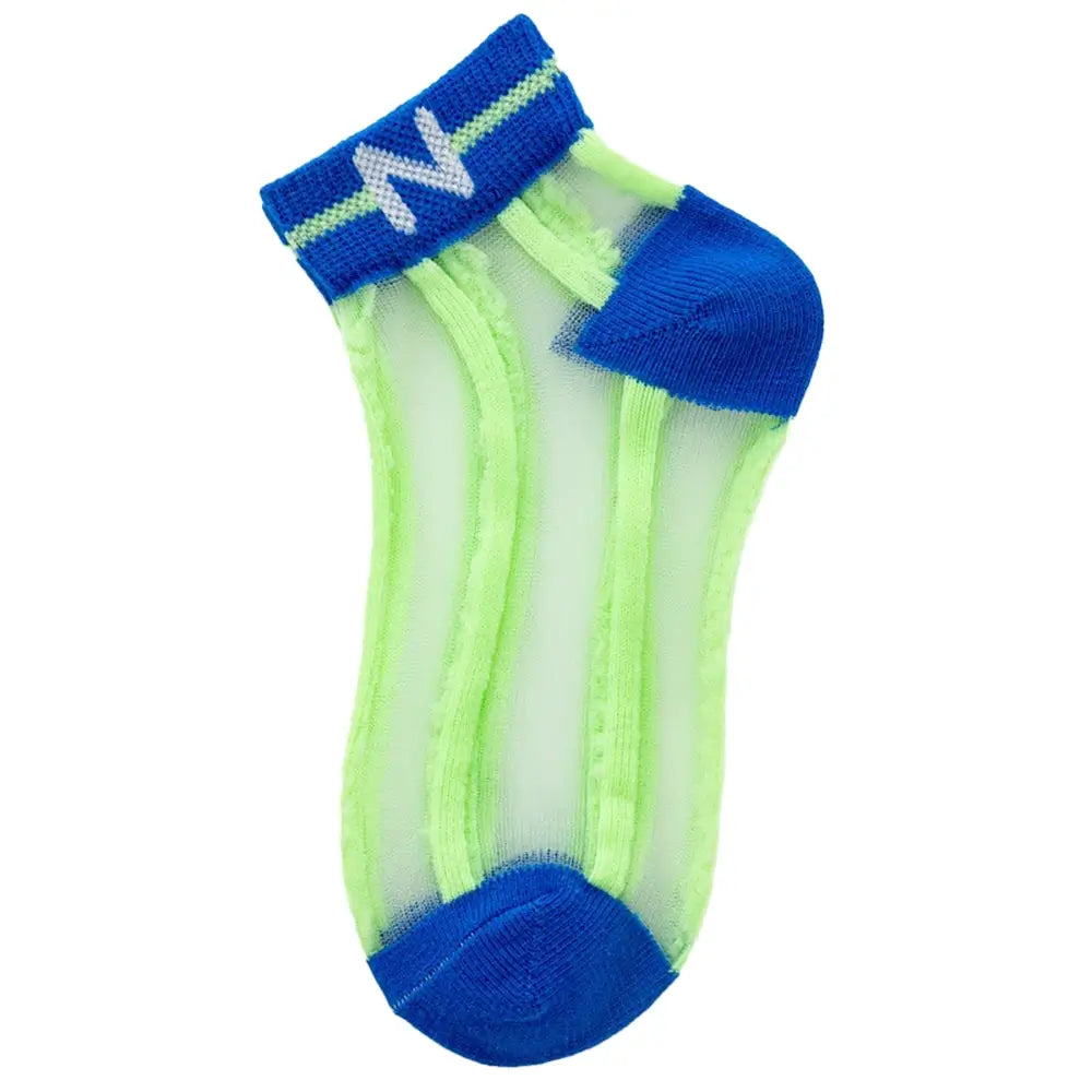 Rainbow Girls Striped Socks Green Thin Summer Socks for Girls Cute Girls Socks Breathable Socks for Kids Toddlers Flickor Randiga Strumpor Gestreifte Socken Gestreepte Sokken chaussettes rayées filles TheToddly