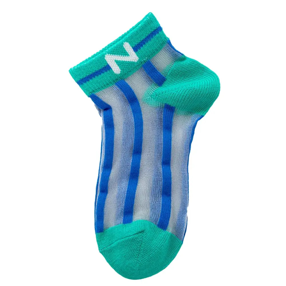 Rainbow Girls Striped Socks Green Blue Thin Summer Socks for Girls Cute Girls Socks Breathable Socks for Kids Toddlers Flickor Randiga Strumpor Gestreifte Socken Gestreepte Sokken chaussettes rayées filles TheToddly