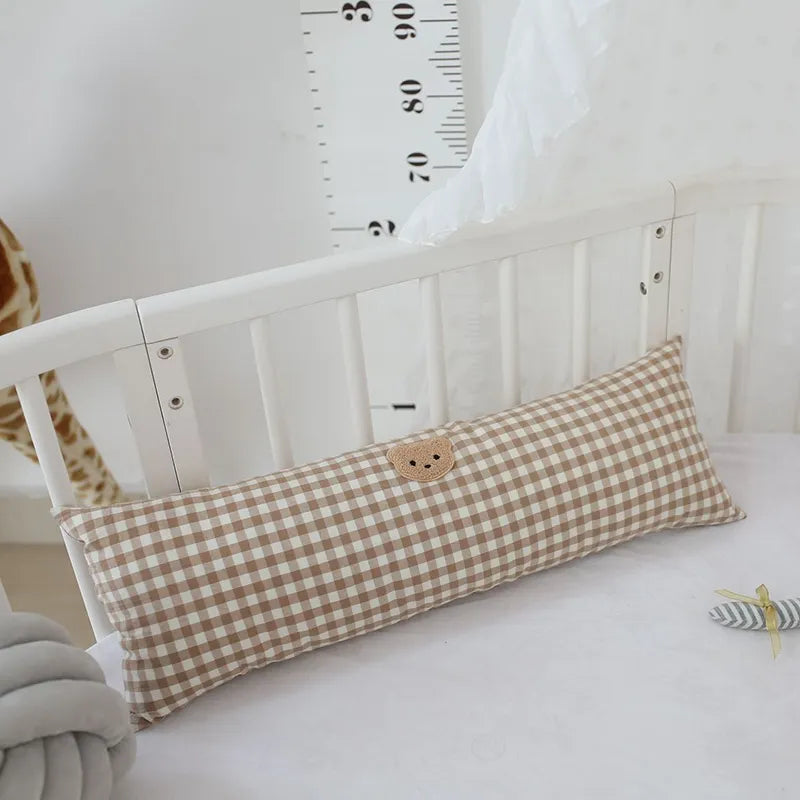 Rectangular Plaid Soothing Baby Pillow