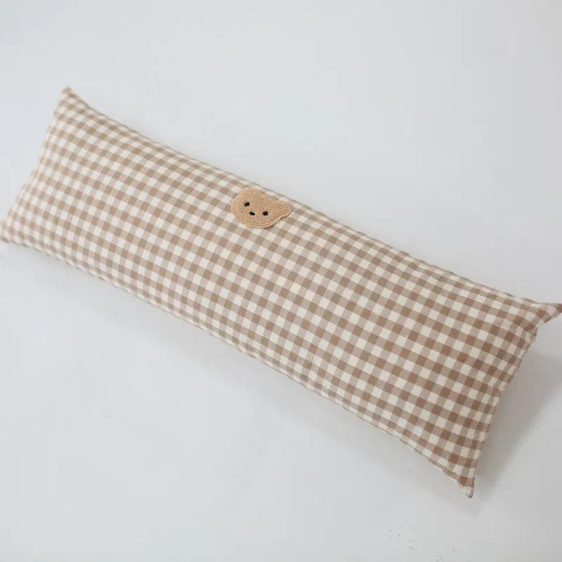 Rectangular Plaid Soothing Baby Pillow