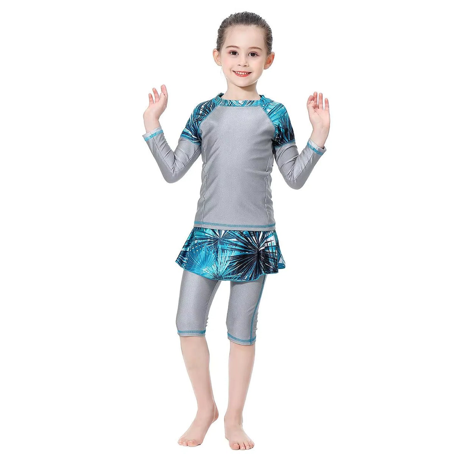 Kids Full Coverage Swimsuit - Modest Swimwear for Girls