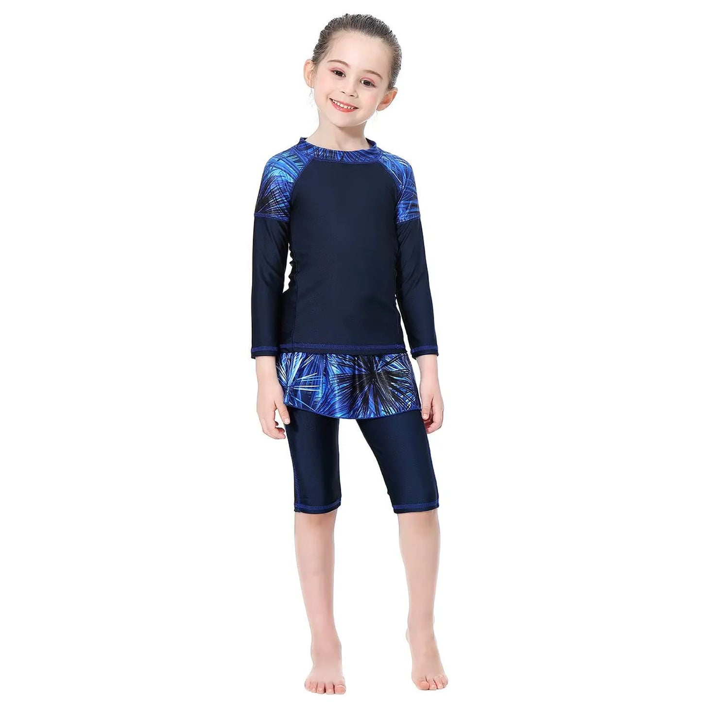 Kids Full Coverage Swimsuit - Modest Swimwear for Girls