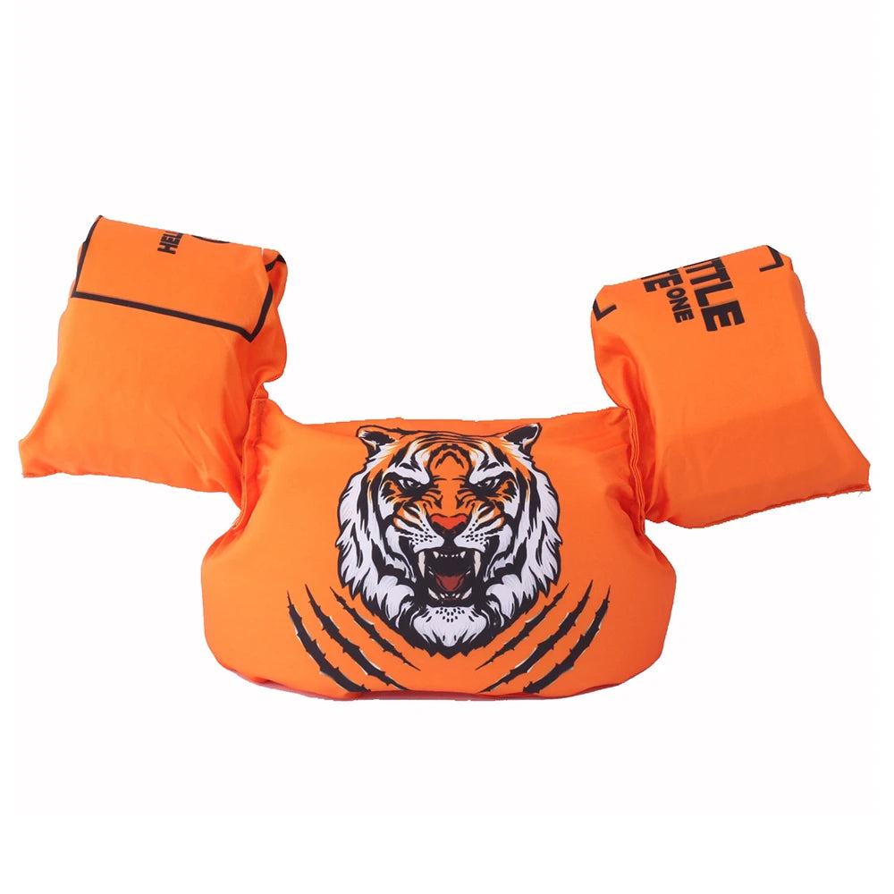 SwimWay Puddle Jumper Float Tiger Toddler Swim Vest for Kids Arm Floaties for 2 to 6 Years Old Orange Life Jacket for Kids TheToddly