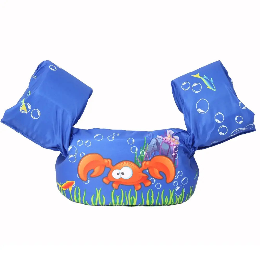 SwimWay Puddle Jumper Float Toddler Swim Vest for Kids Arm Floaties for 2 to 6 Years Old Blue Life Jacket for Kids TheToddly